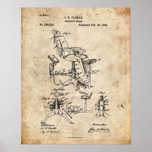 Dentist Patent Poster (Voorkant)