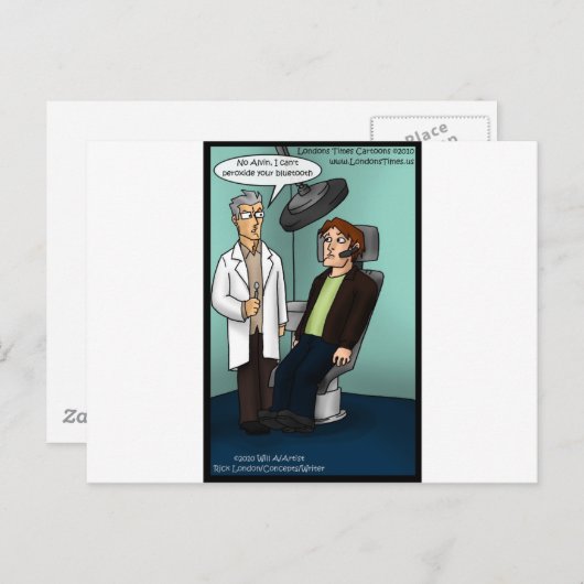 Dentist Peroxide Bluetooth? Funny Gifts Kaarten T  (Voorkant / Achterkant)
