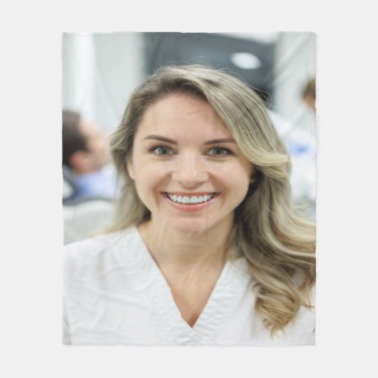 Dentist Photo Customize Personalize Fleece Deken (Voorkant)