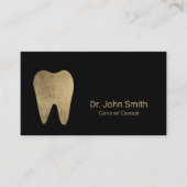 Dentist Professional - zwarte en goudtandheelkundi Visitekaartje (Voorkant)