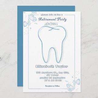 Dentist retirement invitation -Thank You Dentist