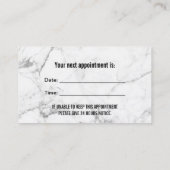 Dentist Roos Gold Glitter Dental Appointment Afsprakenkaartje (Achterkant)