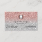 Dentist Roos Gold Glitter Dental Appointment Afsprakenkaartje (Voorkant)