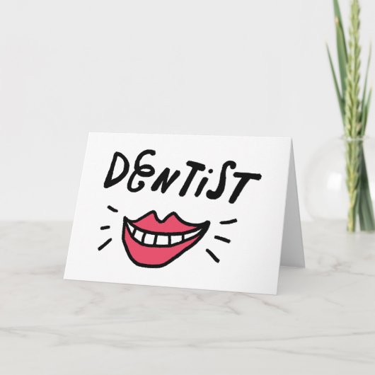 Dentist Smile Kaart (Voorkant)