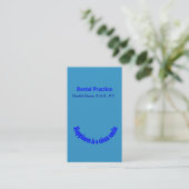 Dentist Smile Typography Appointment Afsprakenkaartje (Staand voorkant)