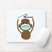 Dentist Sock Monkey-Shirten en Gifts-Schattig Muismat (Met muis)