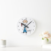 Dentist Stick Figuur Ronde Klok (Huis)