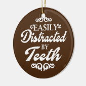 Dentist tandheelkundige assistent-student gemakkel keramisch ornament (Links)