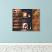 Dentist - tandheelkundige bloedstolsels canvas afdruk (Insitu (Houten vloer))