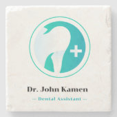 Dentist | Tedh Stenen Onderzetter (Voorkant)