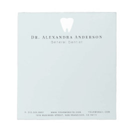 Dentist Teeth Light Blue Notitieblok