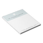 Dentist Teeth Light Blue & White Notitieblok (Schuin)
