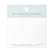 Dentist Teeth Light Blue & White Notitieblok (Voorkant)