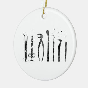 Dentist Tools Keramisch Ornament