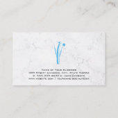 Dentist Tools Logo | Achtergrond marmer Visitekaartje (Achterkant)