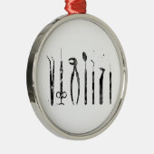 Dentist Tools Metalen Ornament (Rechts)
