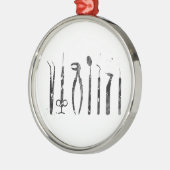Dentist Tools Metalen Ornament (Links)