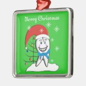 Dentist Tooth-kerstversiering Metalen Ornament (Links)