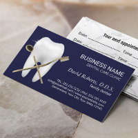 Dentist Tooth Logo Navy Blue Dental Office