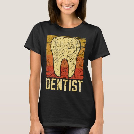 Dentist Tooth Retro Funny T-shirt (Voorkant)