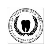 Dentist - Tooth-symbool Rubberstempel (Afrduk)