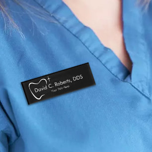 Dentist Tooth Typography Dental Assistant Naambadge