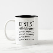 Dentist Tweekleurige Koffiemok (Links)