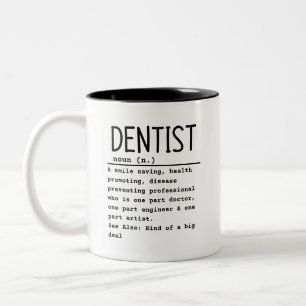Dentist Tweekleurige Koffiemok