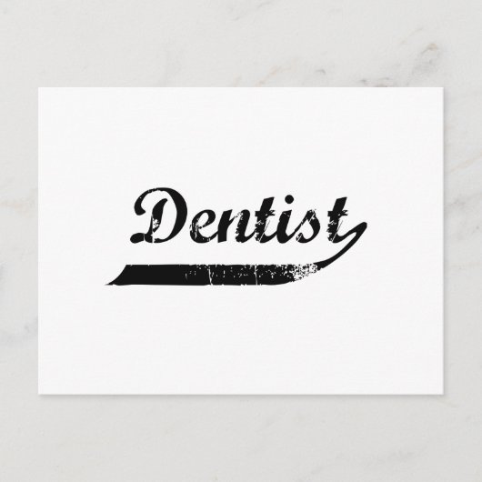 Dentist Typografie Briefkaart (Voorkant)