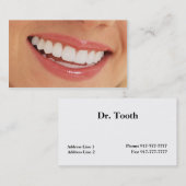 Dentist Visitekaartje (Voorkant / Achterkant)