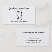 Dentist Visitekaartje (Voorkant / Achterkant)