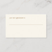 Dentist Visitekaartje Afsprakenkaartje (Achterkant)