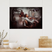 Dentist - Wachten op de tandarts Poster (Keuken)