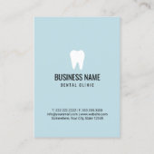 Dentiste Bébé Bleu Soins dentaires Rendez-vous (Dos)