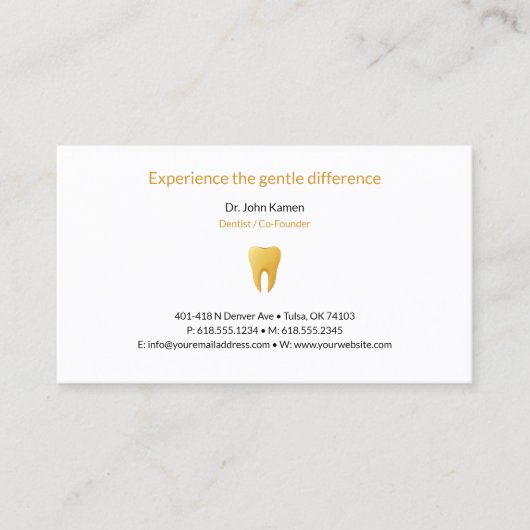 Dentiste | Carte de rendez-vous dentaire (Devant)