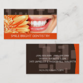 Dentiste, Carte de visite dentaire (Devant / Derrière)