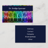 Dentiste Colorul Teeth Carte de visite (Devant / Derrière)