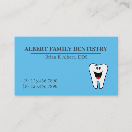 Dentiste Dental Dentistra Carte de visite (Devant)