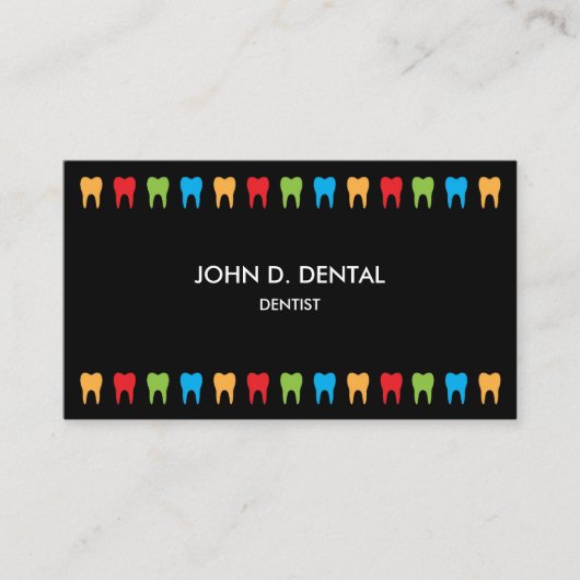 Dentiste, dentiste ou carte de profil (Devant)