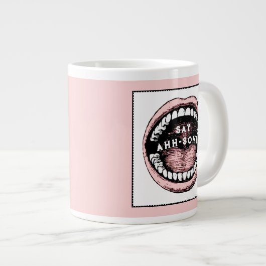Dentiste drôle Grosse Mug de café (Devant droit)