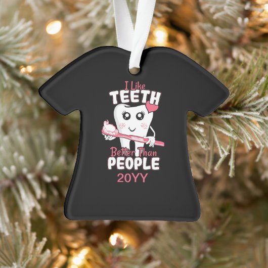 Dentiste drôle - J'aime les dents plus que les gen (Arbre)