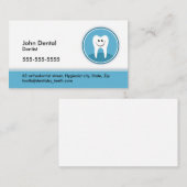 Dentiste et dentiste, carte de visite ou de profil (Devant / Derrière)