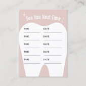 Dentiste Fille Pastel Rendez-vous dentaire rose (Devant)