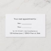 Dentiste gebit voor orale tandheelkunde afsprakenkaartje (Achterkant)