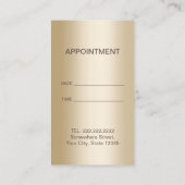 Dentiste moderne de frontière d'or de rendez-vous (Dos)