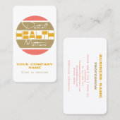 Dentiste, professionnels des soins dentaires Carte (Devant / Derrière)