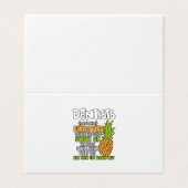 Dentisten zijn als ananassen. visitekaartjes (Buitenkant ongevouwen)