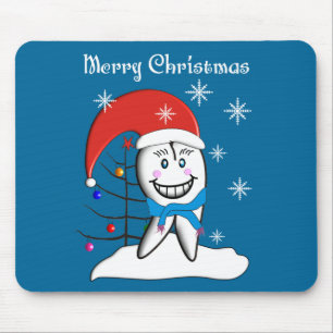 Dentistische kerstkaarten en cadeautjes muismat