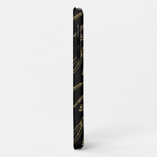 Dentistry Art Gold Pattern Monogram Case-Mate iPhone Case (Achterkant/links)