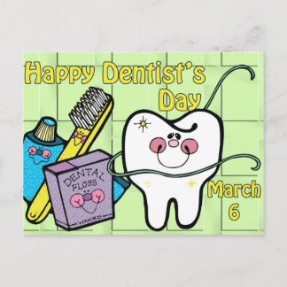 Dentist's Day March 6 Briefkaart